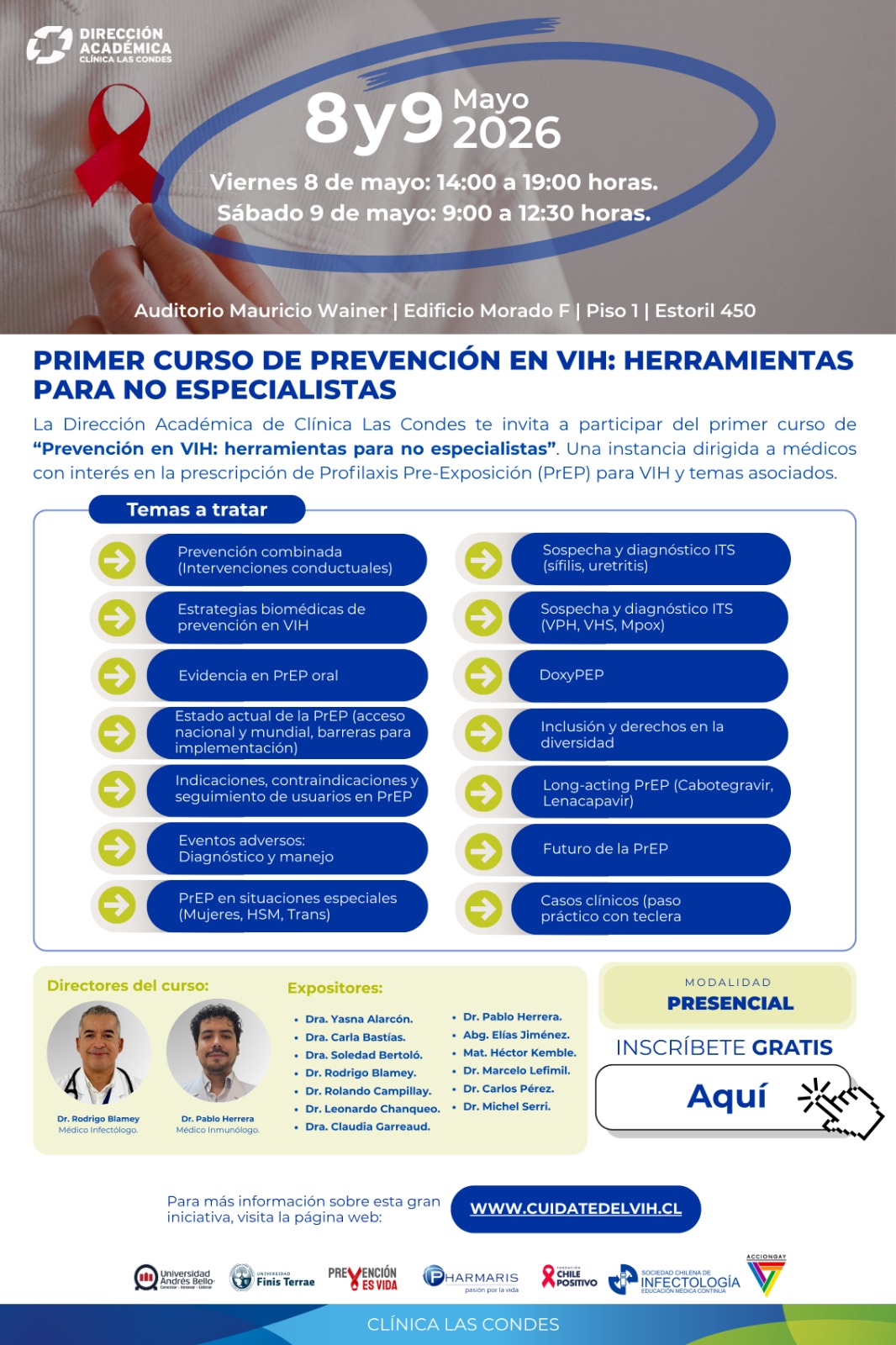 PRIMER CURSO “PREVENCION EN VIH: HERRAMIENTAS PARA NO ESPECIALISTAS”