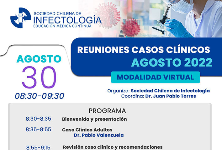 Reuniones casos clínicos, agosto 2022