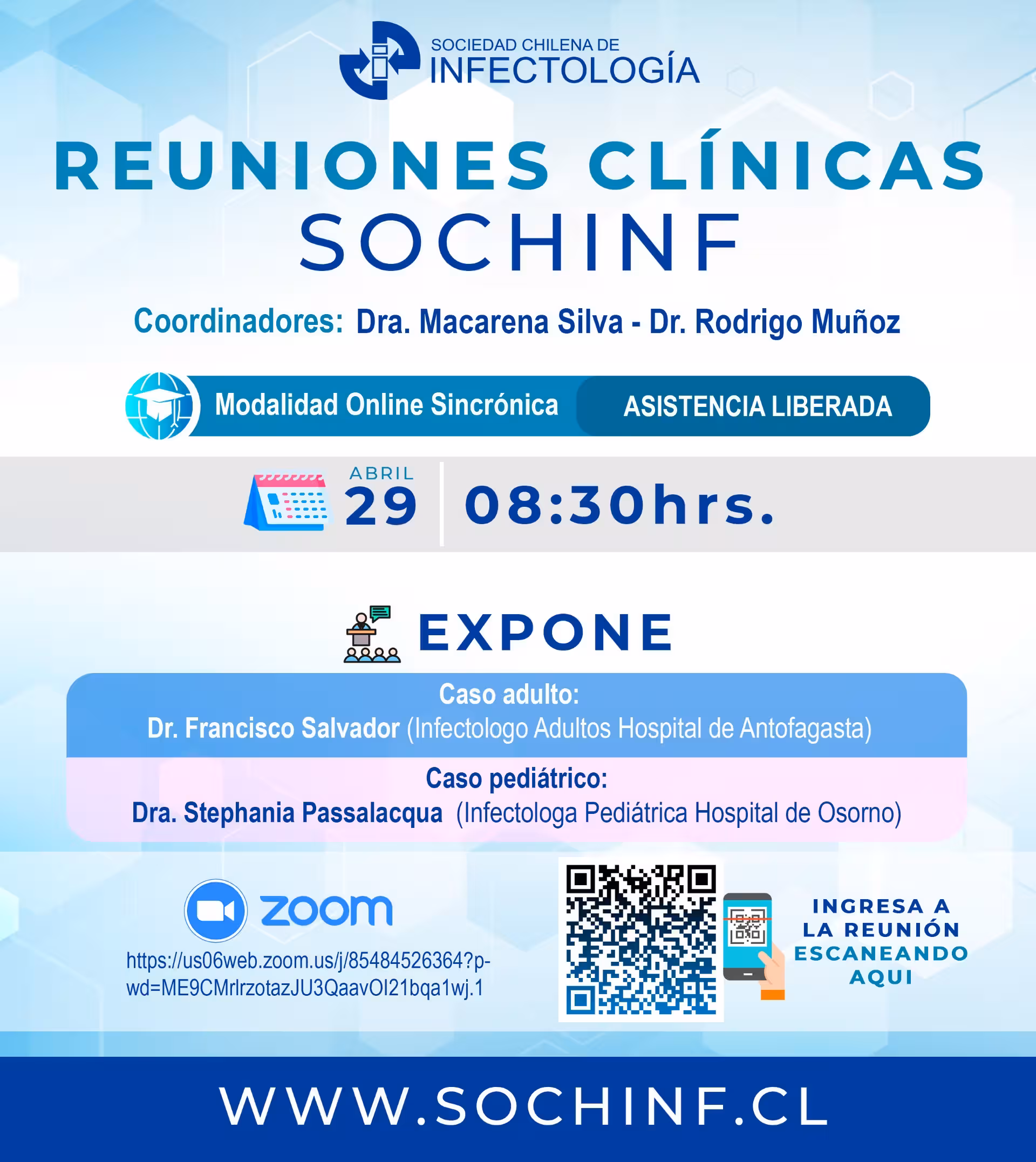 Reuniones ClÍnicas SOCHINF: Abril 2025