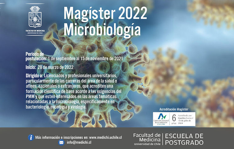 Magister en Microbiología 2022 – Universidad de Chile, Facultad de Medicina