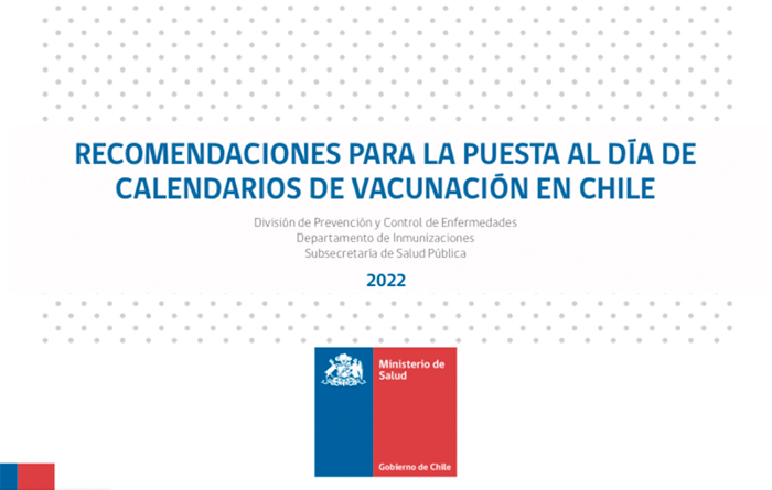 Recomendaciones para la puesta al día de calendarios de vacunación en Chile