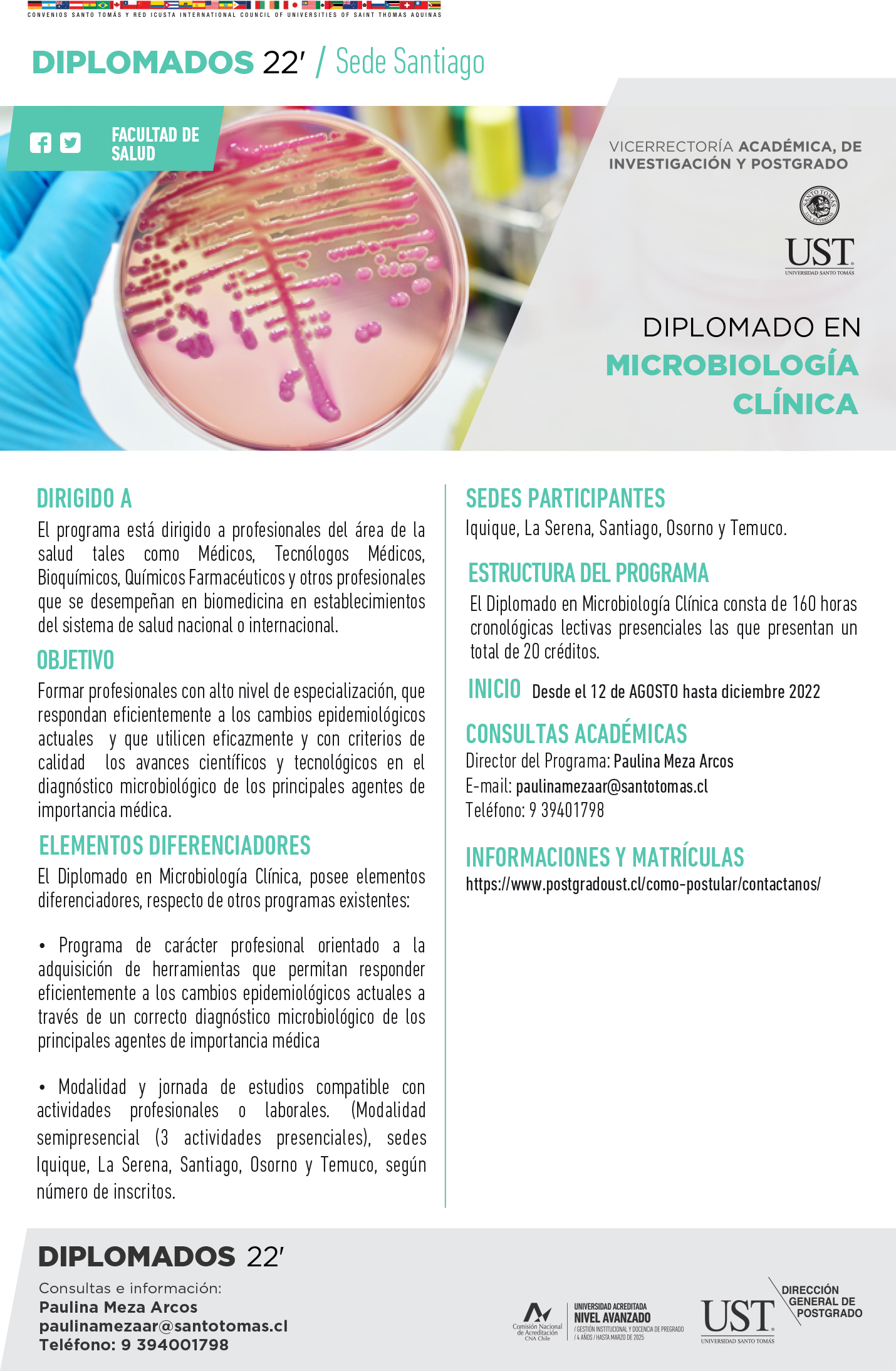 Diplomado en Microbiología Clínica – Universidad Santo Tomás
