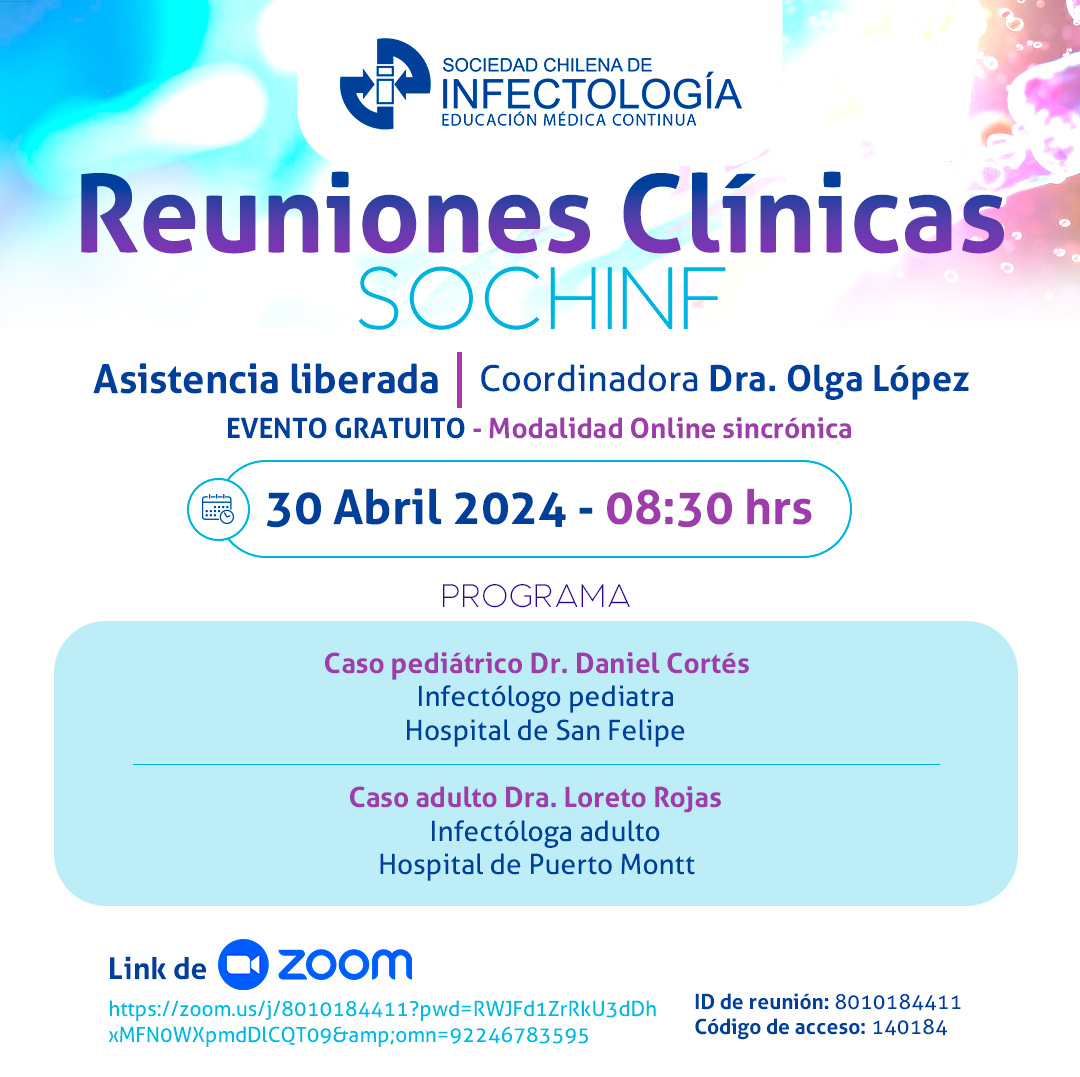 Reuniones Clínicas SOCHINF 2024