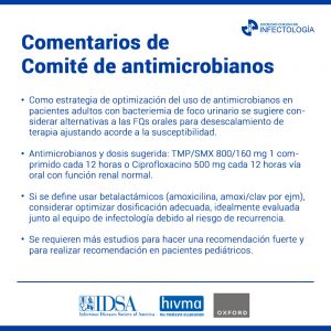 Comentemos este artículo elaborado por el Comité antimicrobiano