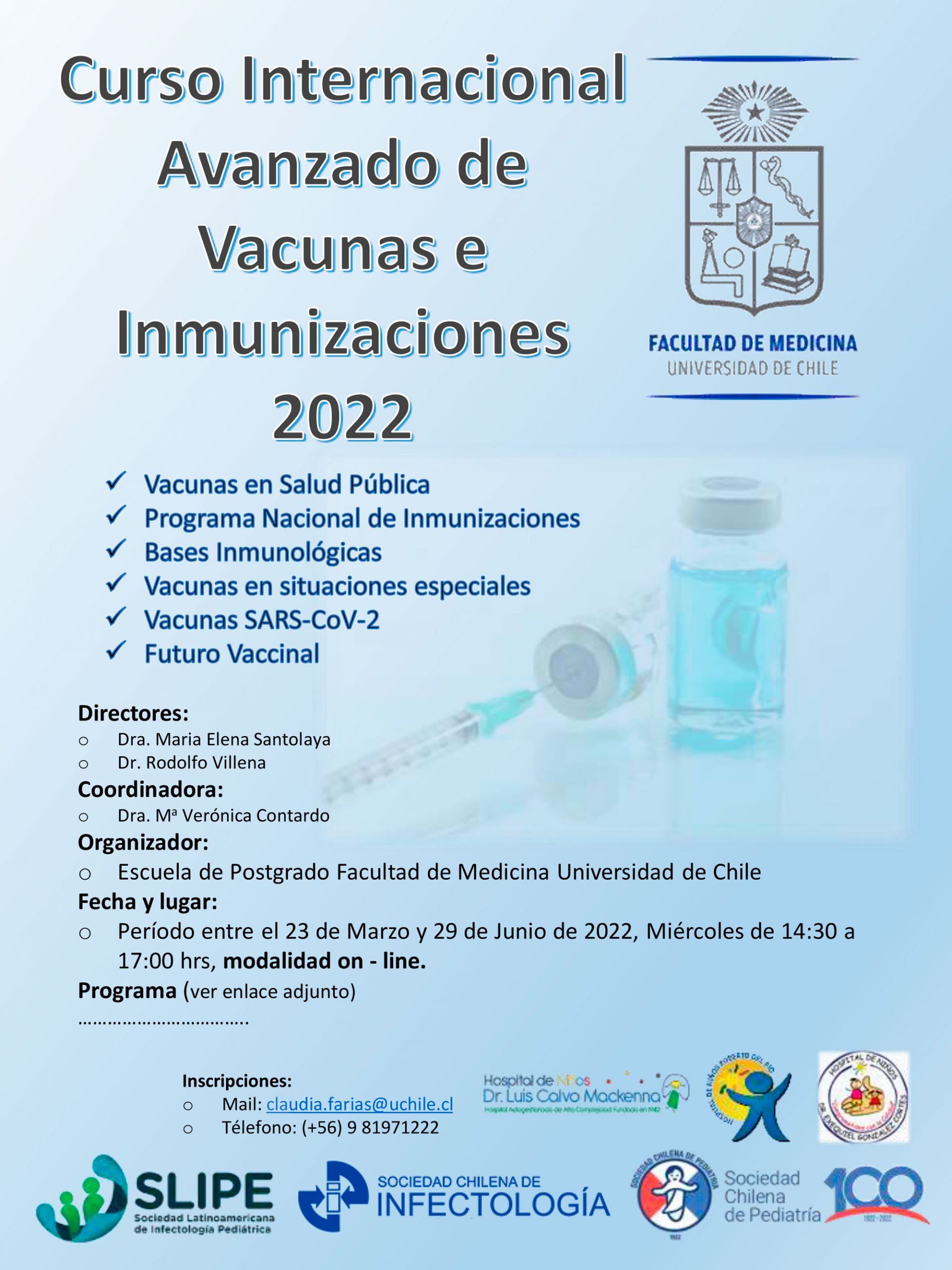 Curso Internacional Avanzado de Vacunas e Inmunizaciones 2022