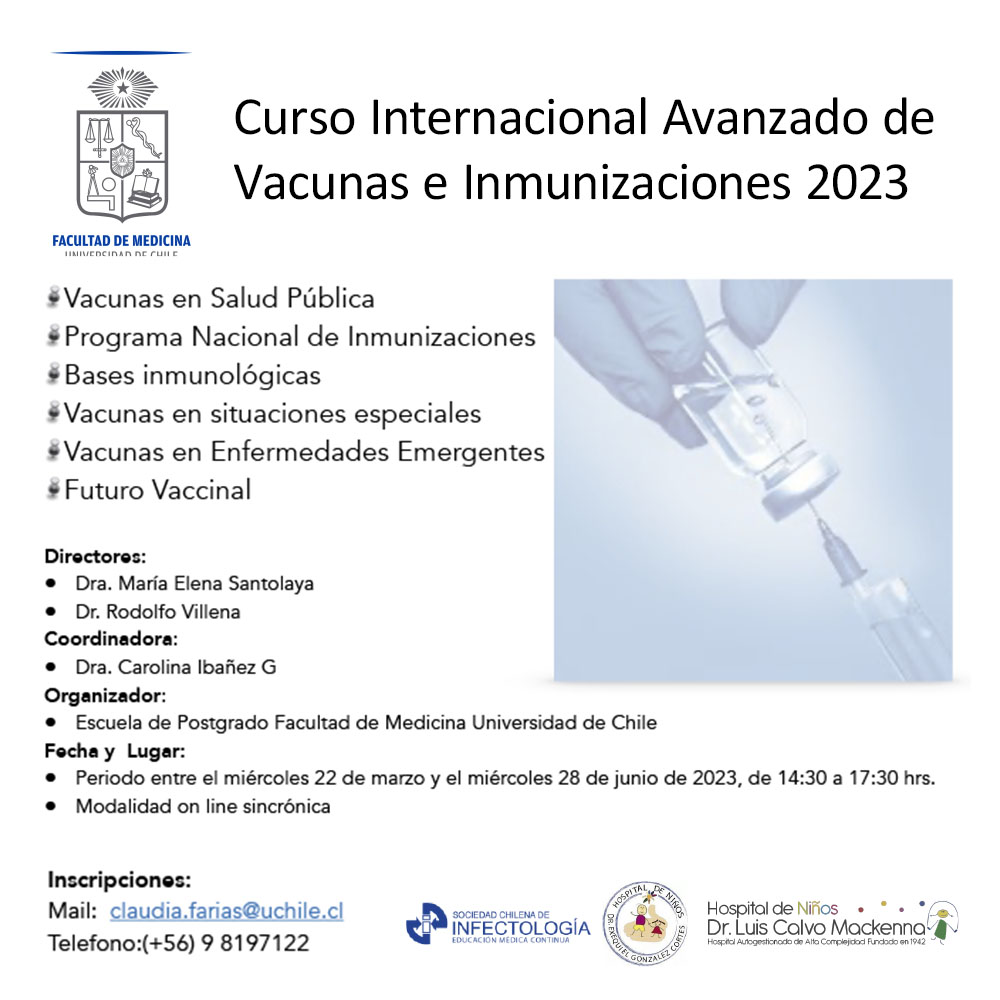 Curso Internacional Avanzado de Vacunas e Inmunizaciones  2023