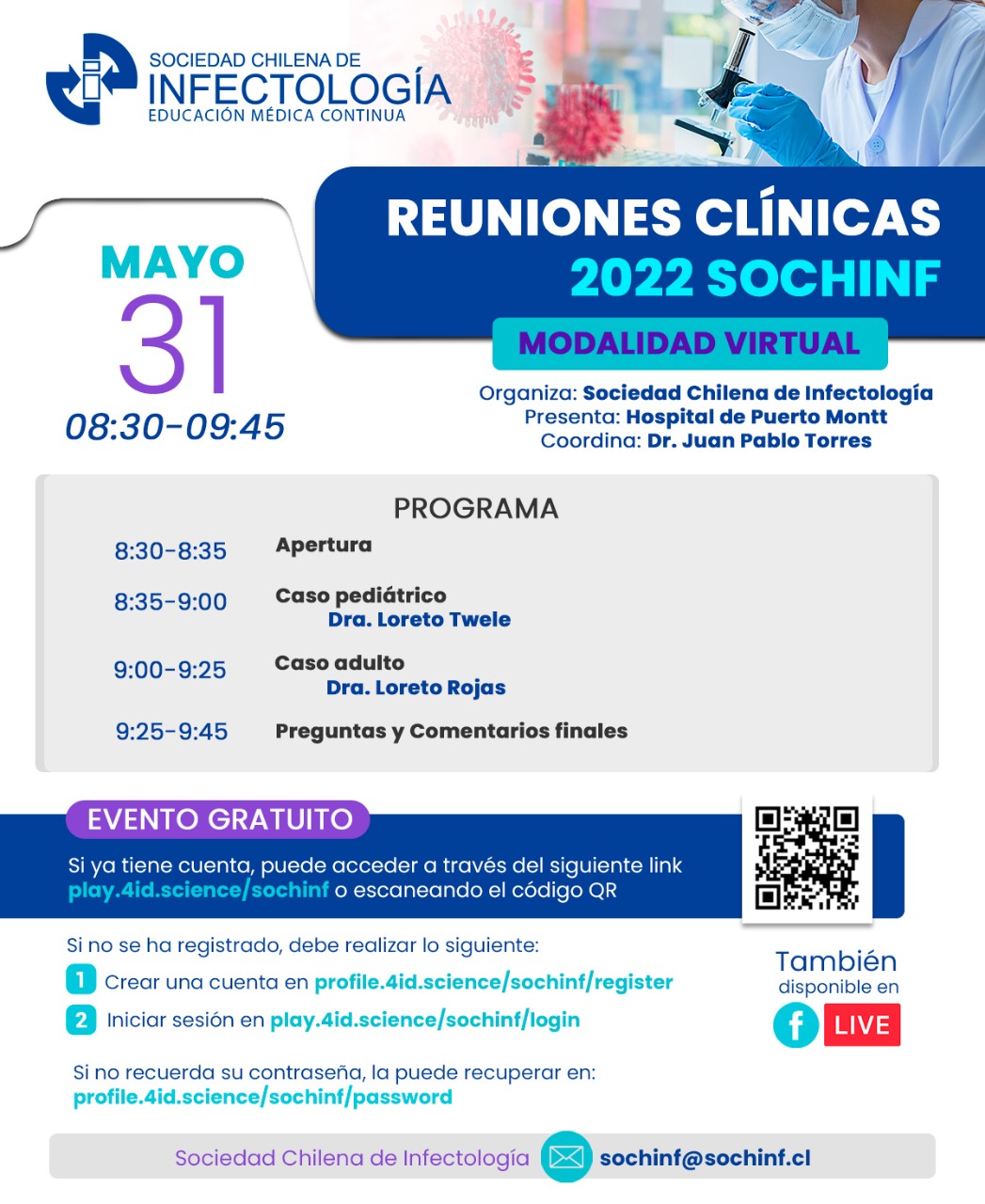 Reuniones clínicas 2022 SOCHINF