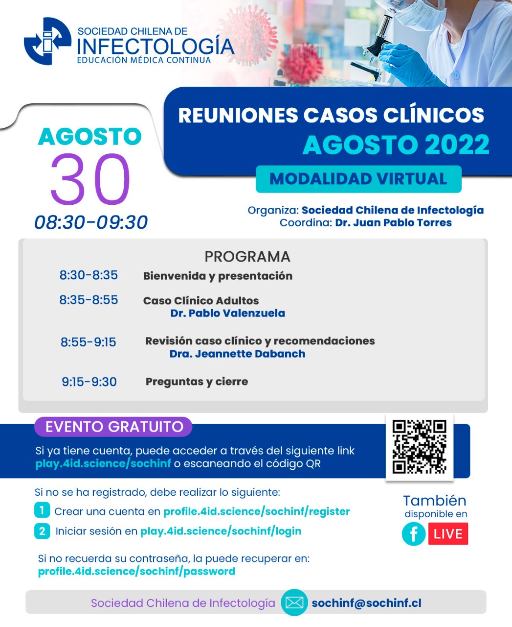 Reuniones casos clínicos, agosto 2022