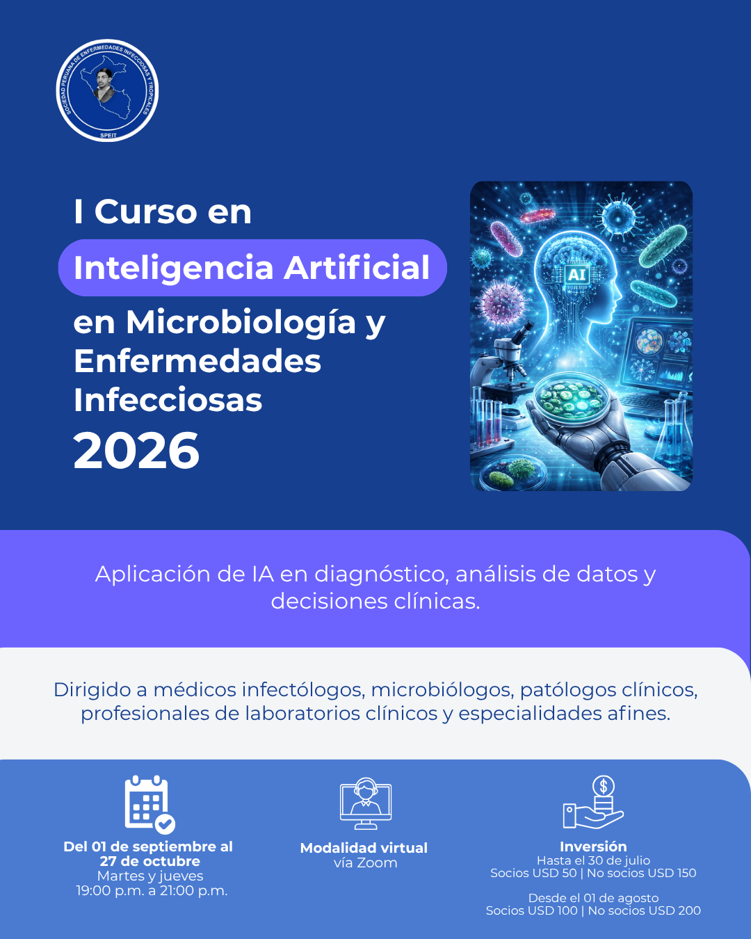 I Curso en Inteligencia Artificial en Microbiología y Enfermedades Infecciosas 2026