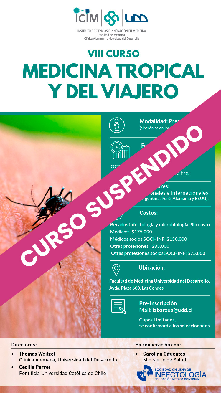 SAVE THE DATE VIII Curso Medicina Tropical y del Viajero 2024