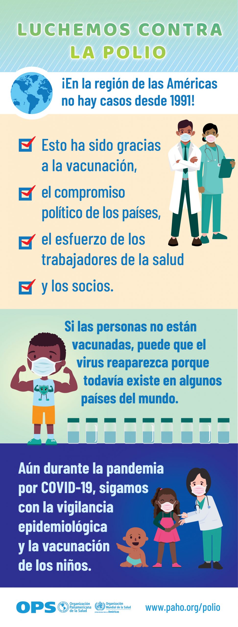 «24 de Octubre Dia Mundial contra la Poliomielitis».